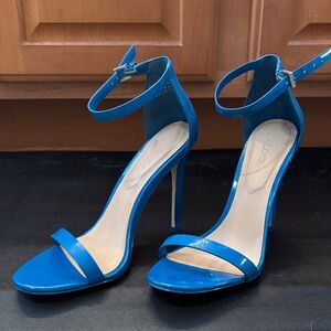 Aldo Blue Ankle-Strap Stiletto Sandals